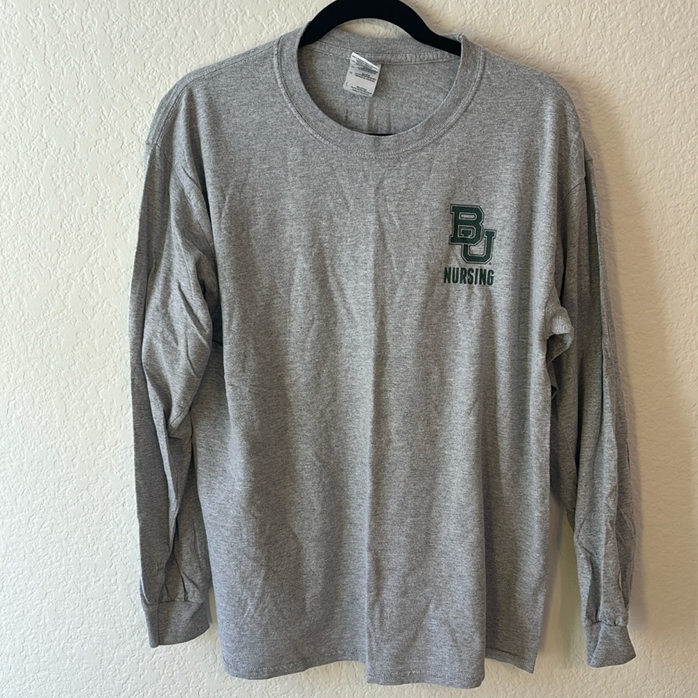 large Baylor university nursing tee long sleeve tee